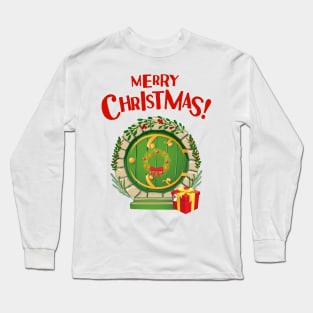 Merry Christmas II - Round Door - Fantasy Long Sleeve T-Shirt